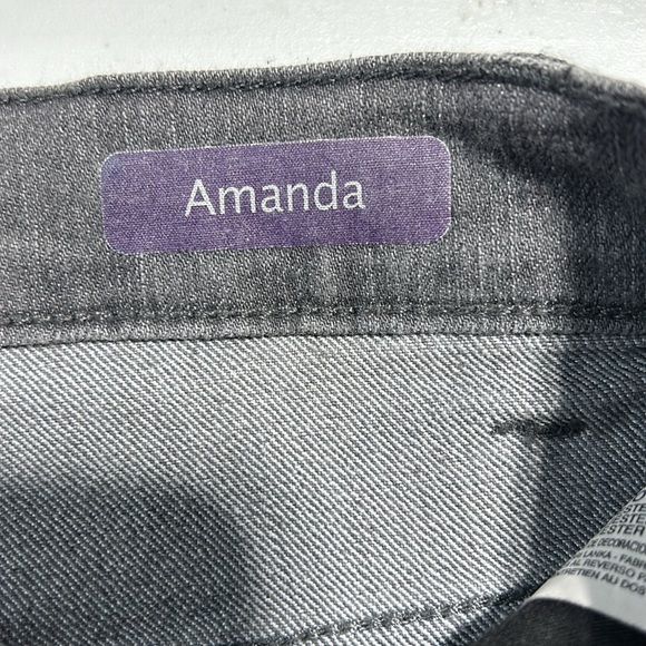 Gloria Vanderbilt Amanda gray stretch jeans size 6 short - Picture 3 of 4